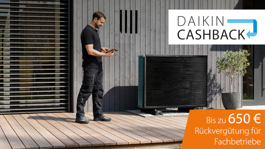 DAIKIN Cashback für Fachbetriebe